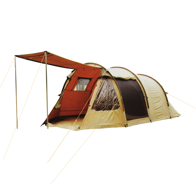 FAMILY TUNNEL 4 Person Outdoor Camping Tent,Double Layer Tent,4 Season Family Tent Shelter - 副本