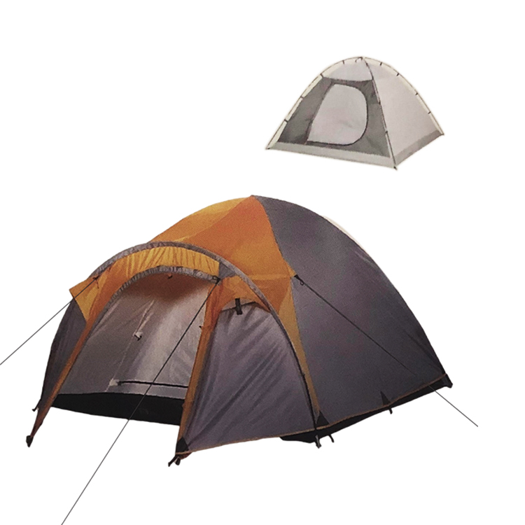 DISCOVERY 4 Person Outdoor Camping Tent,Double Layer Tent,4 Season Family Tent Shelter