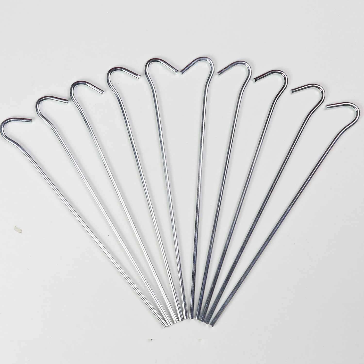 China Manufacturer 30cm Galvanized Steel Wire Tent Pegs,Zinc Coating Tent Stake Outdoor Camping Accessories